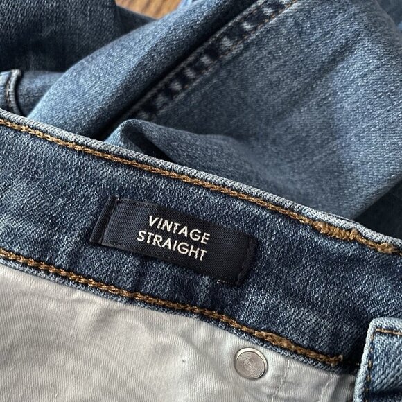 J.Crew Women 27 Denim Raw Hem High-Rise Button Fly Vintage Straight Eco Jean - Picture 11 of 12